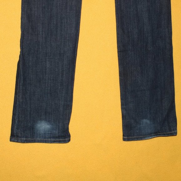 Gap 1969 Real Straight Dark Blue Jeans - Waist 28x32.5 Inseam - Picture 11 of 11